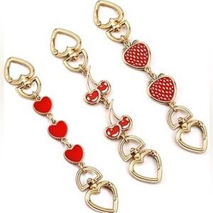 Gold & Red Handbag Extenders